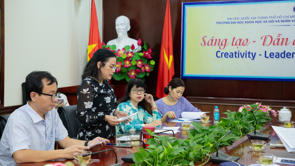 Cuộc họp diễn ra tại phòng A001, cơ sở Đinh Tiên Hoàng - Ảnh: Lý Nguyên