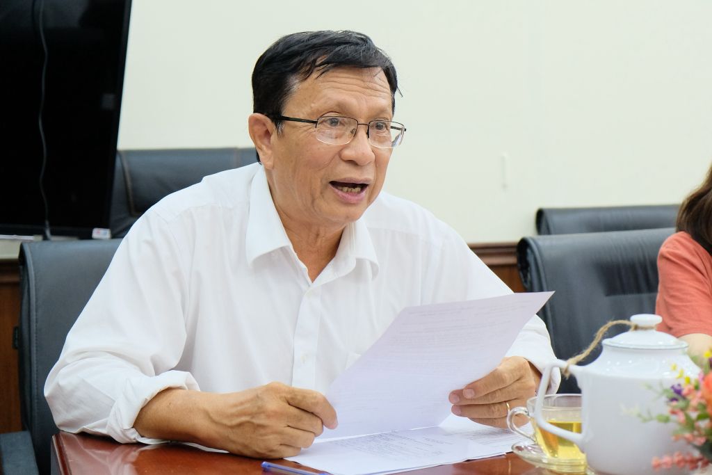 GS.TS Võ Văn Sen chủ trì các nội dung còn lại - Ảnh: Huyền Linh