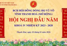 HỘI NGHỊ BAN CHẤP HÀNH – HỘI ĐỒNG DÒNG HỌ VŨ VÕ TỈNH THANH HÓA
