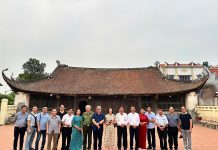 Đoàn biên soạn lịch sử dòng họ Vũ – Võ Việt Nam làm việc tại Hải Dương