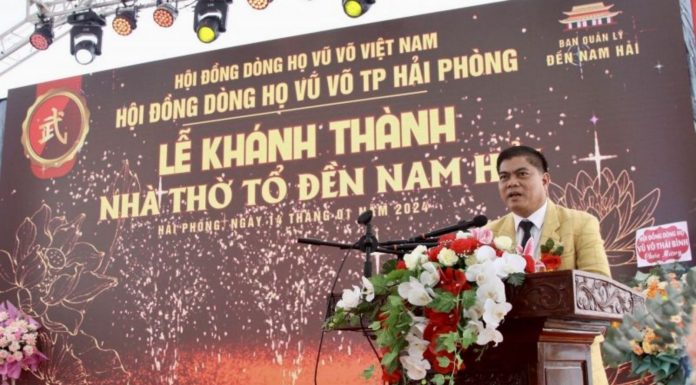 Ông Vũ Nguyên Thái – Doanh nhân tiêu biểu thành phố Hải Phòng góp phần nâng cao sự phát triển Dòng họ Vũ – Võ tại Việt Nam